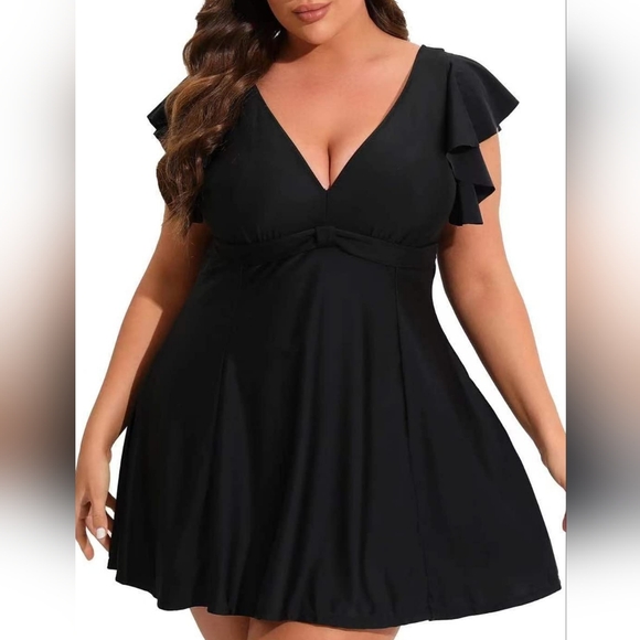 Smismivo Other - Women's Size 2X Swimdress Plus Size Swimwear Beach Resort Black Vacation